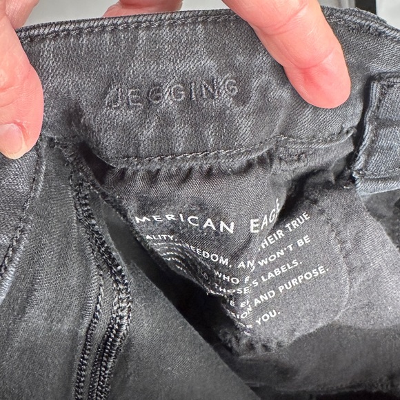 🦅 American Eagle Next Level Stretch Ripped Jeggings Size 0 Regular - Picture 4 of 5